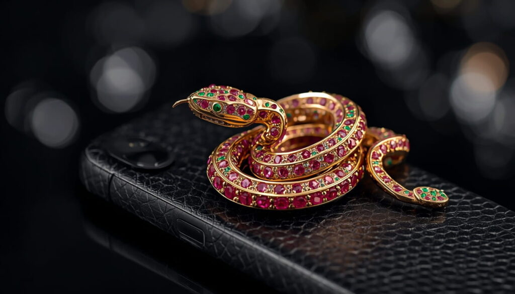 lucid-origin_Macro_photography_of_a_gold_cobra_sculpture_encrusted_with_rubies_and_emeralds_w-0