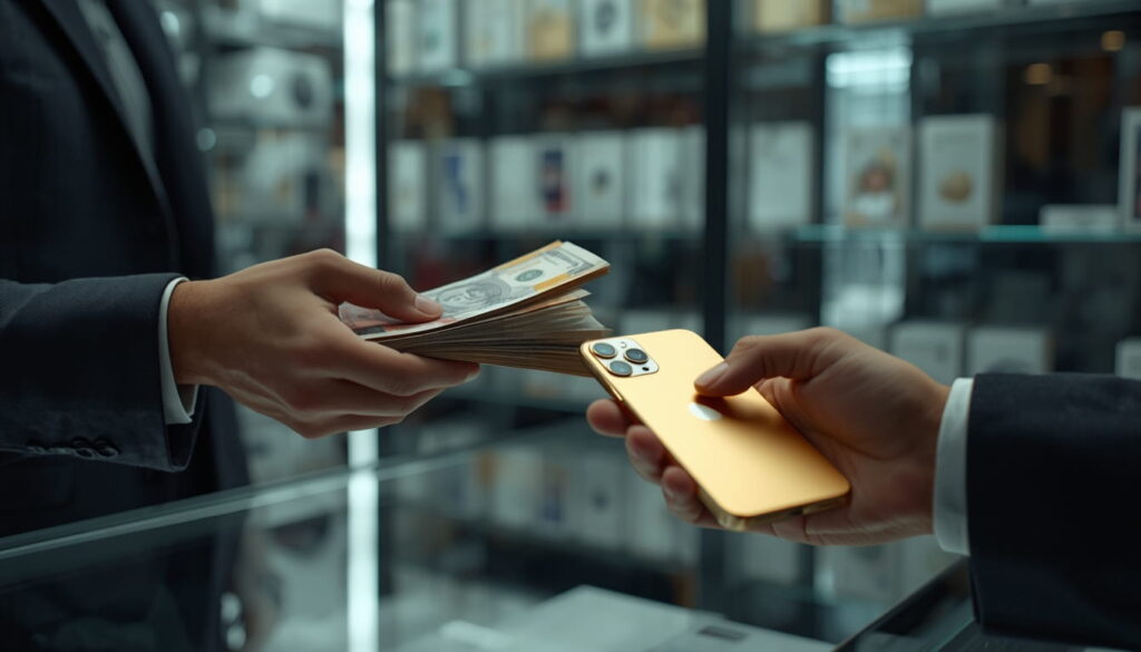 lucid-origin_Subject_Description_A_focused_shot_inside_a_professional_bustling_mobile_shop_co-0