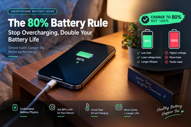 The 80% Battery Rule: How Capping Daily Charge Doubles Lithium-Ion Lifespan
