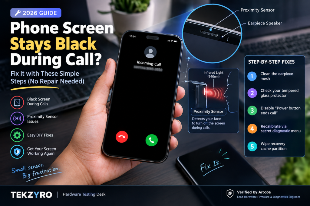 Why Does Your Phone Screen Randomly Turn Black During Calls? (2026 Proximity Sensor & Hardware Fix)