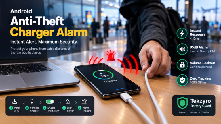 How to Enable Anti-Theft Charger Alarm on Android (Public Charging Security Guide 2026)