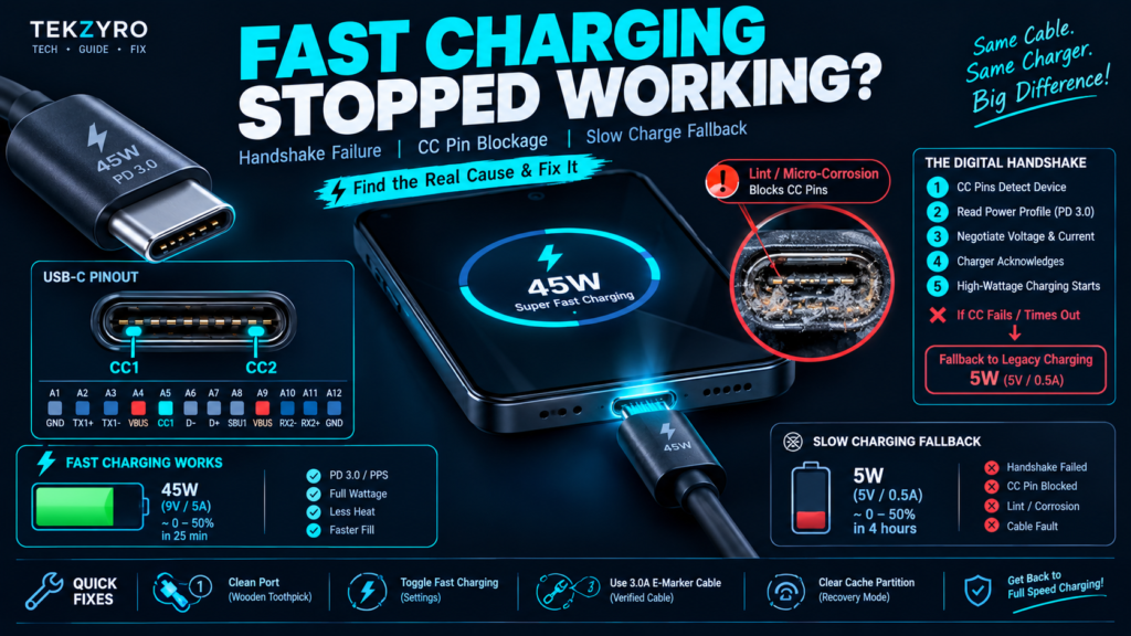 Why Fast Charging Stopped Working Suddenly on Android (2026 Fix)